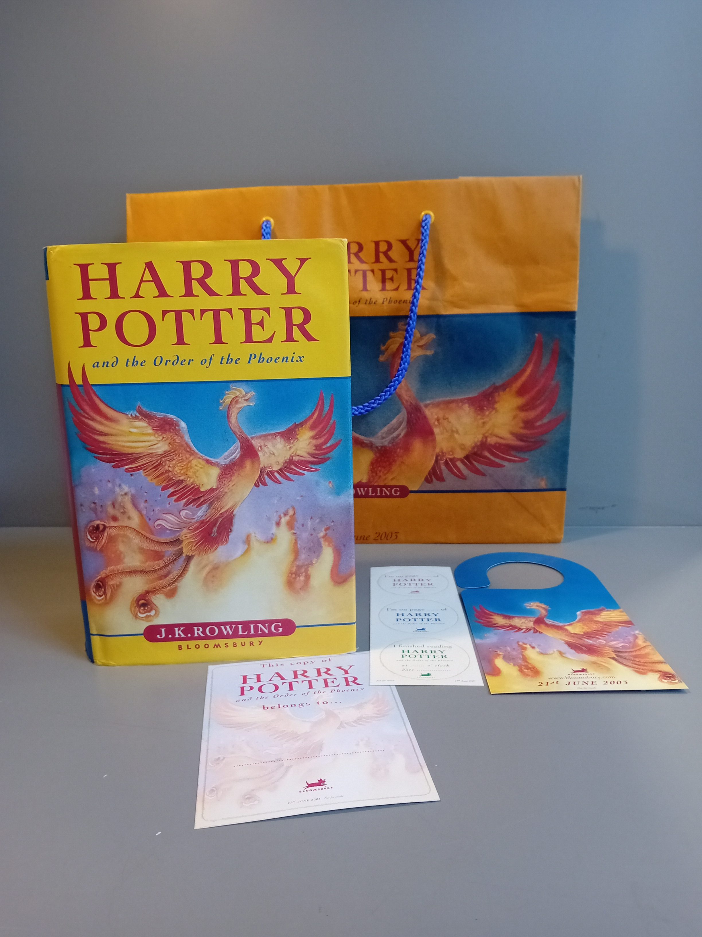 [SOLD] J.K. Rowling - Harry Potter and the Order of the Phoenix – First ...